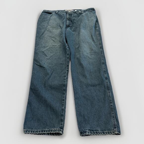 Harley Davidson Mens Biker Blues Straight Leg Genuine Motorcycles Jeans 44x32
